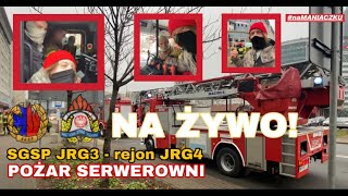 Vlog22  Pożar serwerowni  GBA i SD30 z SGSP GCBA z JRG 3  Łowcy Wyjazdów w rejonie JRG 4 [upl. by Niamrej928]