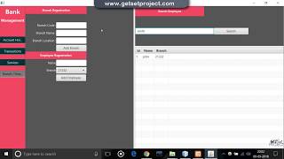 Bank Management Java Mini DBMS Project  getsetprojectcom [upl. by Nnylarat]