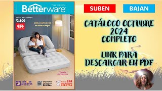 CATÁLOGO COMPLETO OCTUBRE 2024 DE BETTERWARE [upl. by Aryamoy]