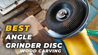 Best Angle Grinder Disc for Wood Carving  Shape Wood Like a Pro [upl. by Janyte]