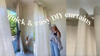 How to Make Outdoor Curtains w Grommets sewing diy sewingtutorial [upl. by Abbotson]