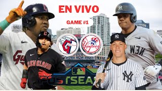 CLEVELAND GUARDIANS VS NEW YORK YANKEES  GAME 1  PLAY BY PLAY [upl. by Ellainad]