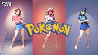 All Pokemon Girls Vol1 Poke Dance  ポケモン [upl. by Russon]