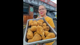 40 Años 🍗🍗 Muslos Rellenos de Bayamon 🇵🇷 Sin Hueso Rellenao con Jamon y Queso ❤️ Mega Gordos [upl. by Chalmers375]