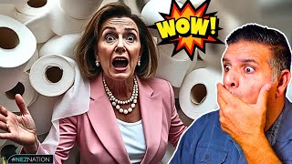 🚨MUST SEE Toilet Paper FALLS OUT of Nancy Pelosis Pants During Speech DNC Day 3 [upl. by Putnam]