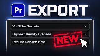 Best Export Settings for YouTube  Premiere Pro 2025 [upl. by Marlee]