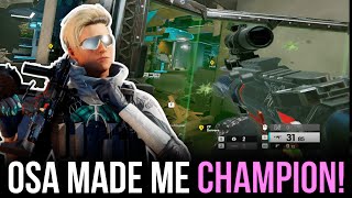 How Osa got me CHAMPION Rank in Rainbow Six Siege [upl. by Ydner410]