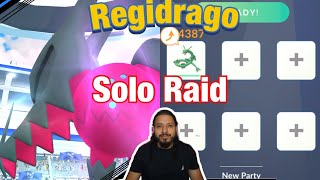 REGIDRAGO Solo Raid with Mega Rayquaza Pokemon GO [upl. by Azeria]