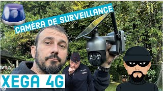 Caméra Xega 4G sans fil solaire  surveiller partout sans Wifi [upl. by Nosnar248]