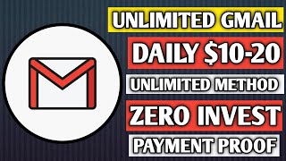 Unlimited gmail create Method 1Sell gmail amp Receive paymentLive payment proofGmail marketing [upl. by Tlihcox]