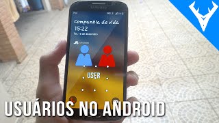 Como adicionar conta de usuários no ANDROID  Igual do Windows [upl. by Eihctir]