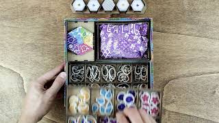 Reboxing Calico Board Game Insert Organizer  The Dicetroyers [upl. by Amadis]