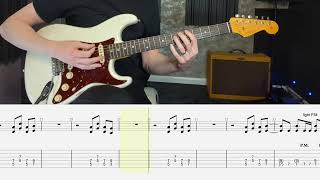 Iron Maiden  The Trooper Riff Guitar Tab and Real Backing Track [upl. by Spiros]