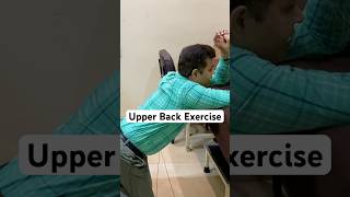 Upper Back Pain Exercise Thoracic Spine Stretch shorts Kyphosis Correction posture exercise [upl. by Salas]