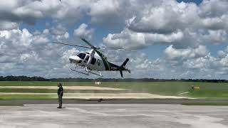 Agusta Westland AW119 landing in Ocala Florida [upl. by Gnoy]