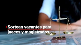 Sortean vacantes para jueces y magistrados de 2025  Trabajadores del Poder Judicial se manifiestan [upl. by Yadroc470]