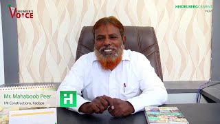 Meet Mr Mahaboob Peer from I M Constructions Kadapa Andhra Pradesh  Engineers Voice [upl. by Kcitrap]