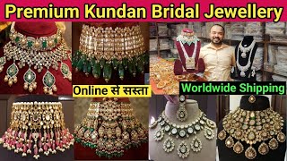 Latest Premium Royal Indian Bridal Jewellery Collection 2023  Exclusive Designer Kundan Jewellery [upl. by Tsiuqram]