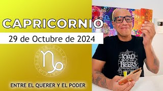 CAPRICORNIO  Horóscopo de hoy 29 de Octubre 2024 [upl. by Adnorrahs]