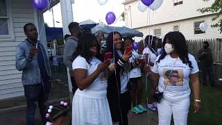 Prayer and Balloons release for Frances Bernard [upl. by Shu150]