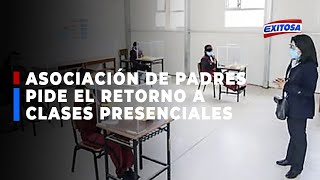 🔴🔵Asociación de padres pide al Minedu el retorno inmediato a clases presenciales [upl. by Anatolio830]