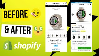 Before amp After Garmin® Product Page in Figma  Shopify [upl. by Gereld404]