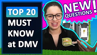 New DMV Questions️‍ 🔥 Top 20 Must Memorize Questions 🔥 Drivers License Knowledge Test 🔥 DMV Permit [upl. by Eednak530]