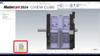 Mastercam 2024  Control Your Graphics Window with the Gview Cube [upl. by Almund]