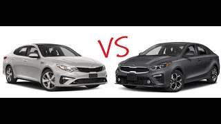 2019 Kia Optima 24L VS 2019 Kia Forte 20L acceleration comparison [upl. by Marylin]