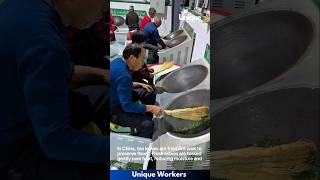 The process of frying tea leaves in china  The workers do their job perfectly  machine shorts [upl. by Donna]