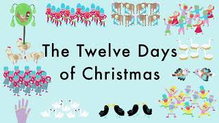 The Twelve Days Of Christmas  Christmas Music  Lyrics [upl. by Neville]