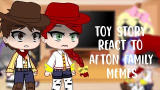 Toy Story React To Afton Family Memes  Fnaf  Gacha Club  Itz Tiger Kitty [upl. by Clovah]