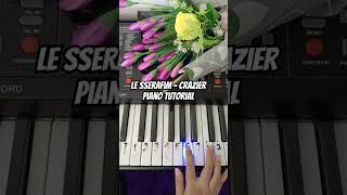 LE SSERAFIM  Crazier Piano Tutorial notpianika notangka music lesserafim [upl. by Rasecoiluj868]