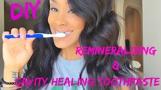 DIY CAVITY HEALING amp WHITENING TOOTHPASTE [upl. by Alecram]