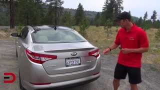 Heres the 2013 Kia Optima Hybrid Review on Everyman Driver [upl. by Maupin231]