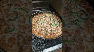 Fajita Pizza large full trending video food [upl. by Winshell]