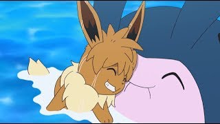 Eevee learns how to Mantine Surf  Pokémon the Series Sun amp Moon—Ultra Legends  Short [upl. by Ludovika252]