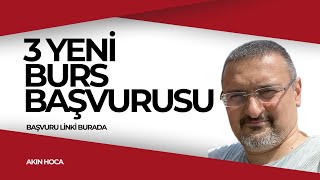 BAŞVURUSU BAŞLAYAN 3 YENİ BURS VAR BURS VEREN KURUMLAR 2025 [upl. by Haynes486]