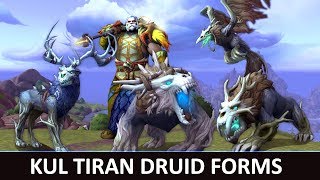 Kul Tiran Druid Forms  Animations and Variation  Battle for Azeroth [upl. by Magbie462]