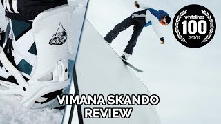 Vimana Scando Review  The Best Snowboard Bindings 20192020 [upl. by Ahcmis]