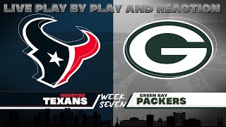 Texans vs Packers Live Play by Play amp Reaction [upl. by Aisanahta]