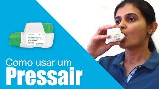 Como usar um Pressair in Portuguese [upl. by Ofloda340]