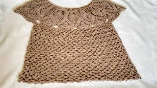 blusa a crochet  paso a paso  tejido facil  parte 3 [upl. by Clayson]