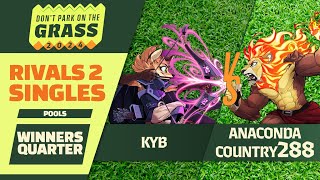 Kyb Fleet vs AnacondaCountry288 Zetter  DPG 2024  Rivals of Aether 2 Winners Semis Pools [upl. by Kralc549]