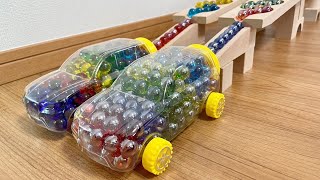 Marble Run Race ASMR 〇 HABA Slope Dump Truck amp Garbage Truck Short Time Relax Healing 10 [upl. by Xena]