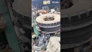 Decomposition process of large engineering tires tools recycling shorts [upl. by Ayam589]