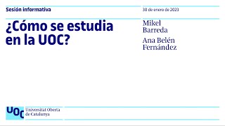 ¿Cómo se estudia en la UOC [upl. by Lodge975]