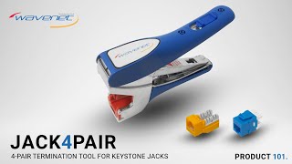 Wavenets Jack4Pair Termination Tool  Product 101 [upl. by Ilohcin]