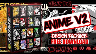 ANIME V2 DESIGN FREE DOWNLOAD PNG amp EPS FILES [upl. by Rehctaht441]