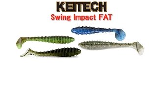 Съедобная резина Keitech Swing Impact Fat Отводной поводок и джиг Underwater [upl. by Norud826]